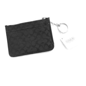 Coach black signature mini
